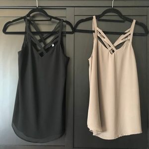 2 Naked Zebra Tank Tops